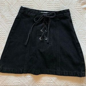 Black Denim Showpo Skirt (AU 6/ US 2)
